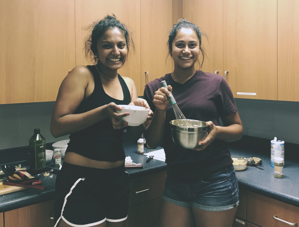 Surabhi and Siddhi cooking together