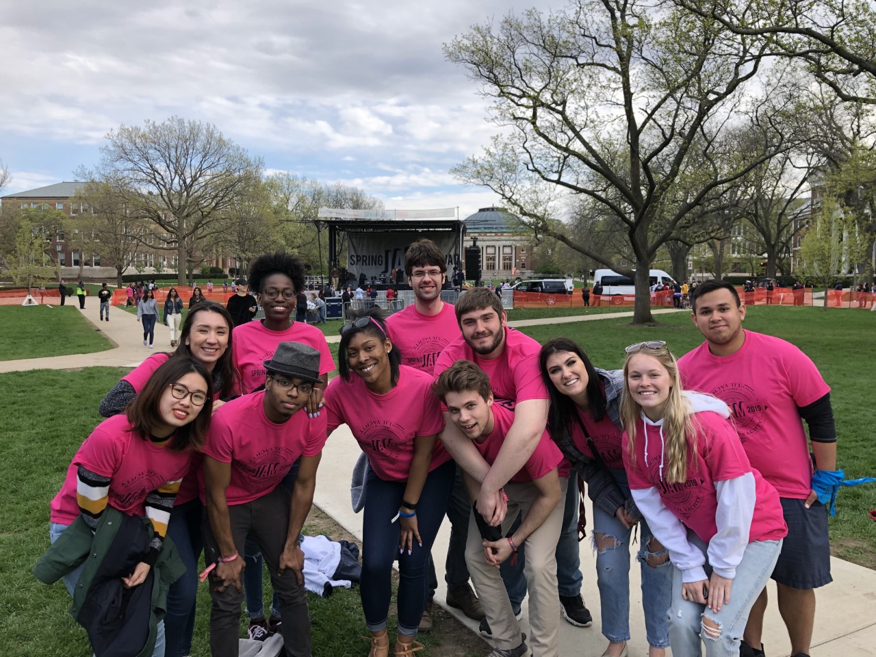 Jessalyn and fellow Illini Union Board members at the 2019 Spring Jam Concert featuring Lil Yachty.